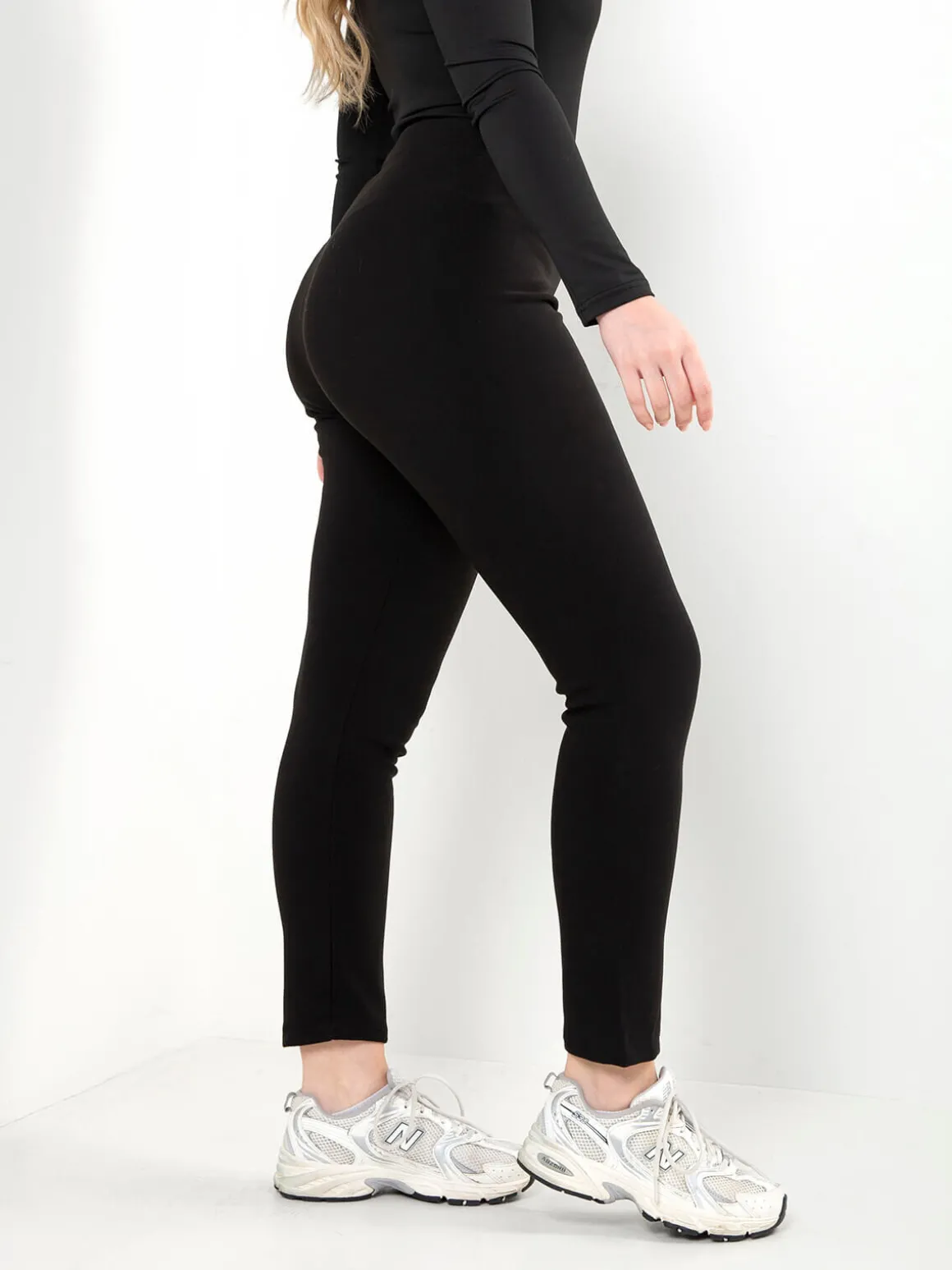 Leggings pretas com interior polar