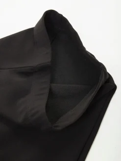 Leggings pretas térmicas de cintura alta