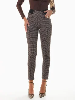 Leggings xadrez pied-de-poule