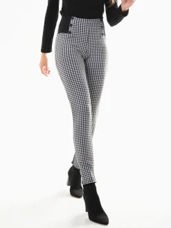 Leggings xadrez vichy cintura alta