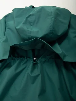 Parka com capuz e elástico