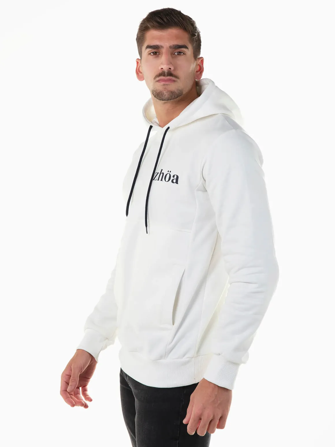 Sweatshirt algodão com capuz