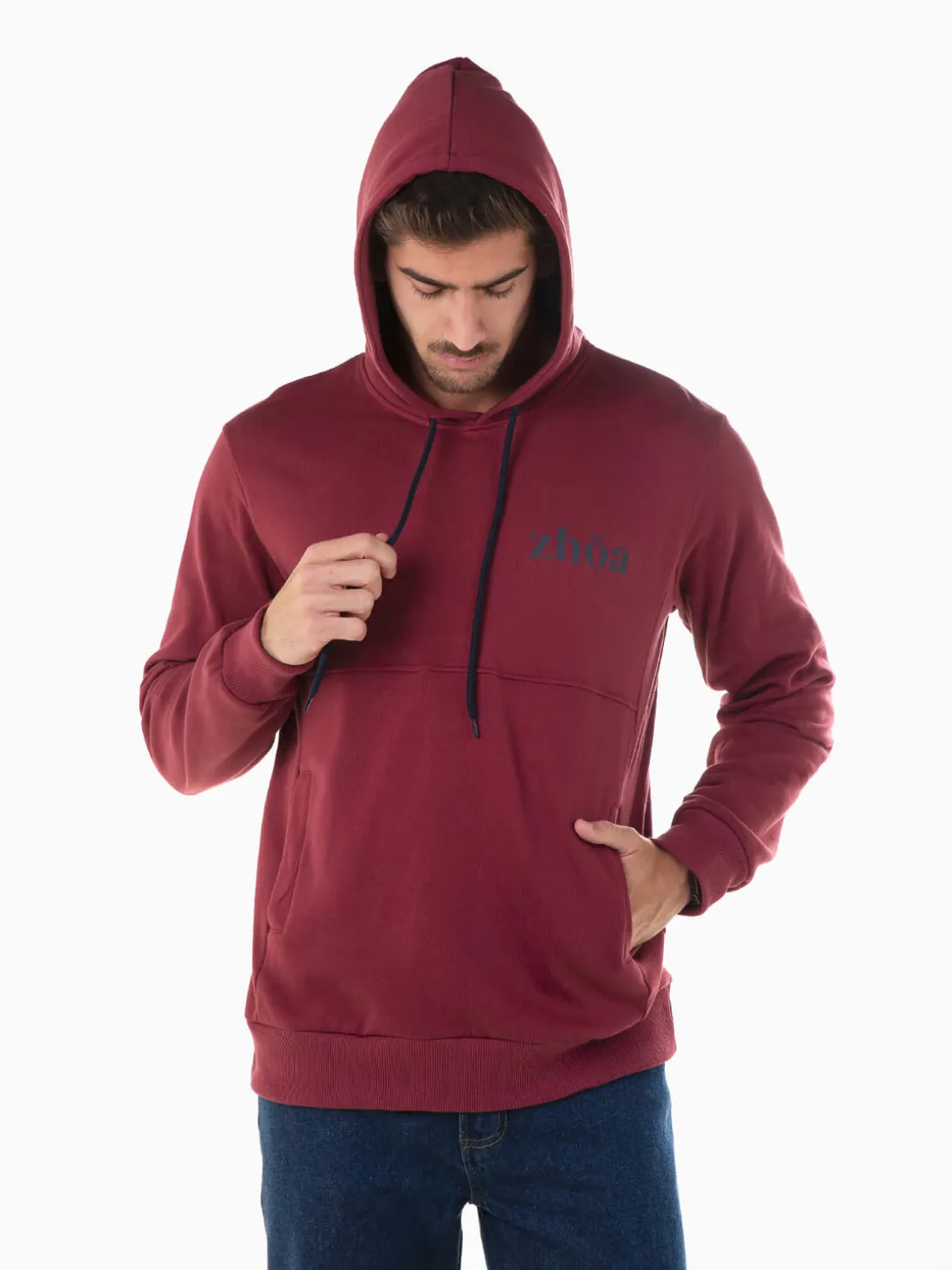 Sweatshirt algodão com capuz