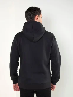 Sweatshirt capuz cardada com bordado