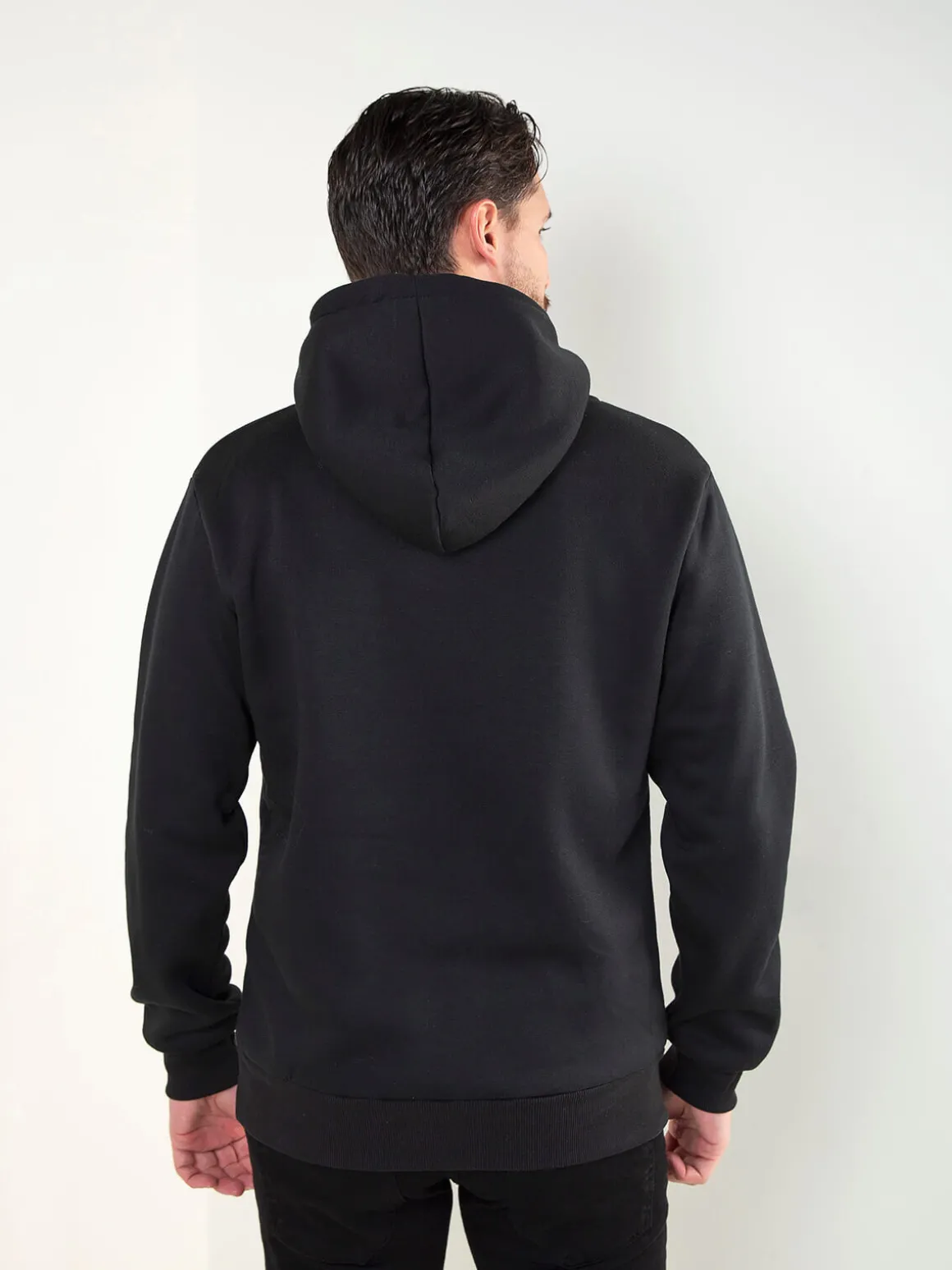 Sweatshirt capuz cardada com bordado