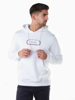 Sweatshirt capuz com estampado