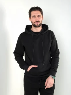 Sweatshirt capuz com interior cardado