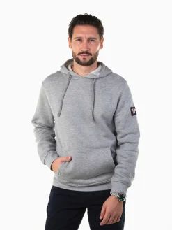 Sweatshirt com capuz e bolso canguru