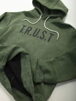 Sweatshirt com capuz efeito manchado