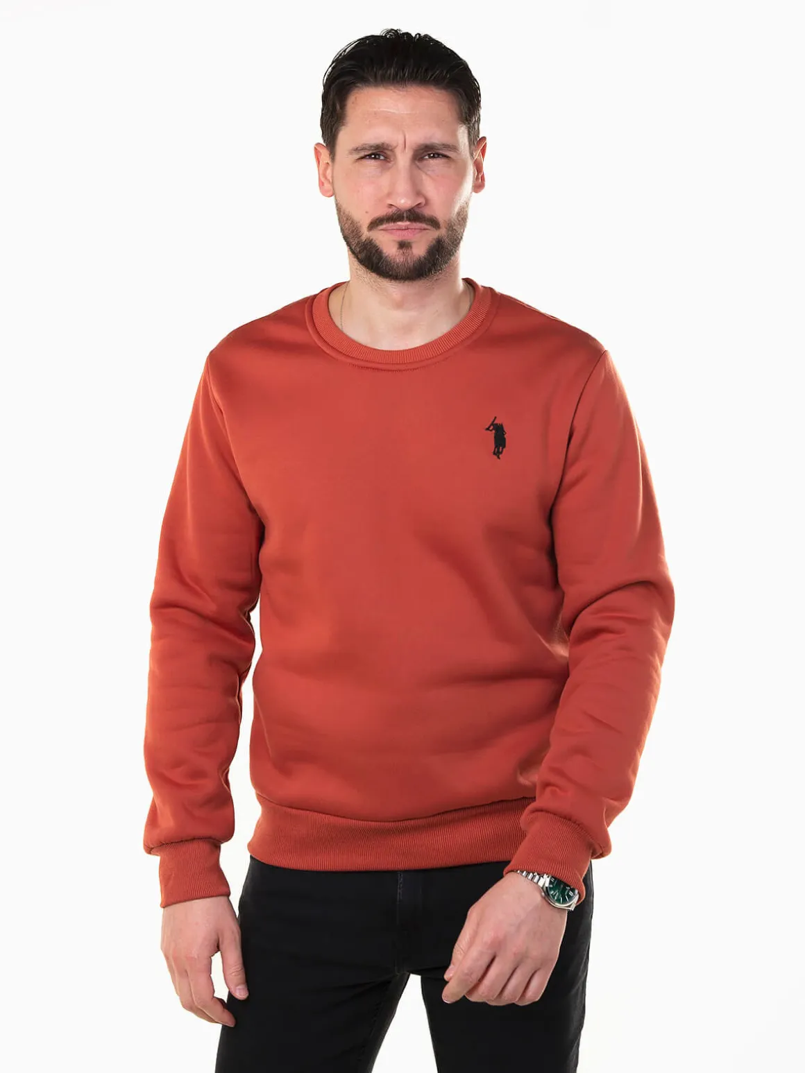 Sweatshirt com símbolo bordado