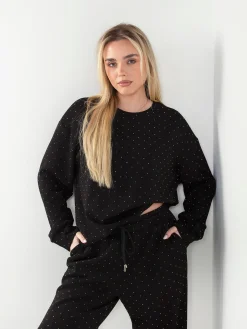 Sweatshirt com strass