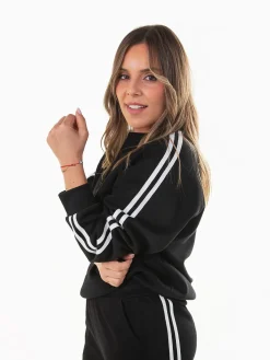 Sweatshirt oversized riscas laterais