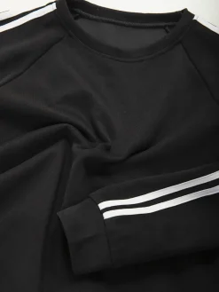 Sweatshirt oversized riscas laterais