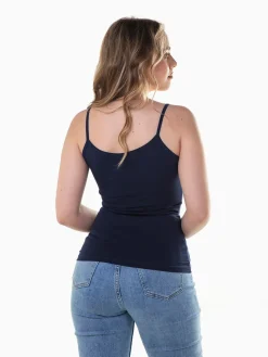 Top básico algodão com renda