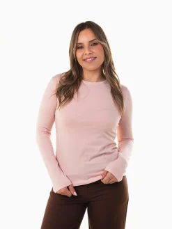 T-shirt básica manga comprida