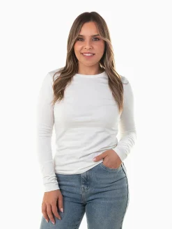 T-shirt básica manga comprida