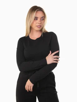 T-shirt básica manga comprida