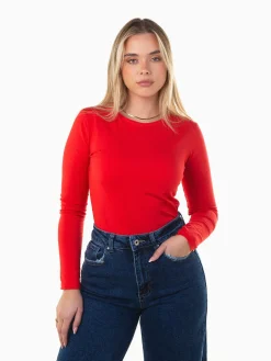 T-shirt básica manga comprida