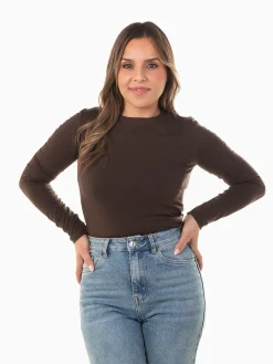 T-shirt básica manga comprida