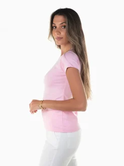 T-shirt básica manga curta