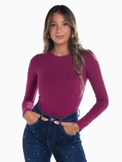 T-shirt cardada manga comprida