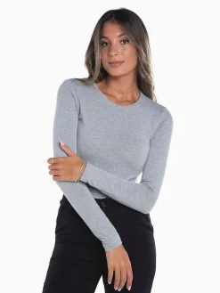 T-shirt cardada manga comprida