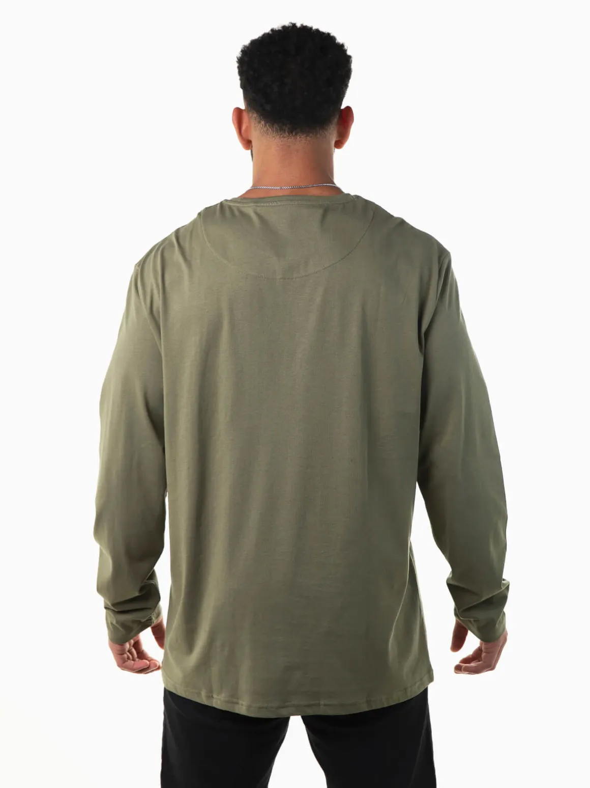 T-shirt com círculo manga comprida