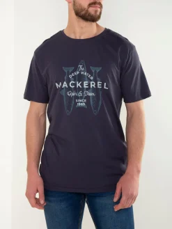 T-shirt com estampado peixe