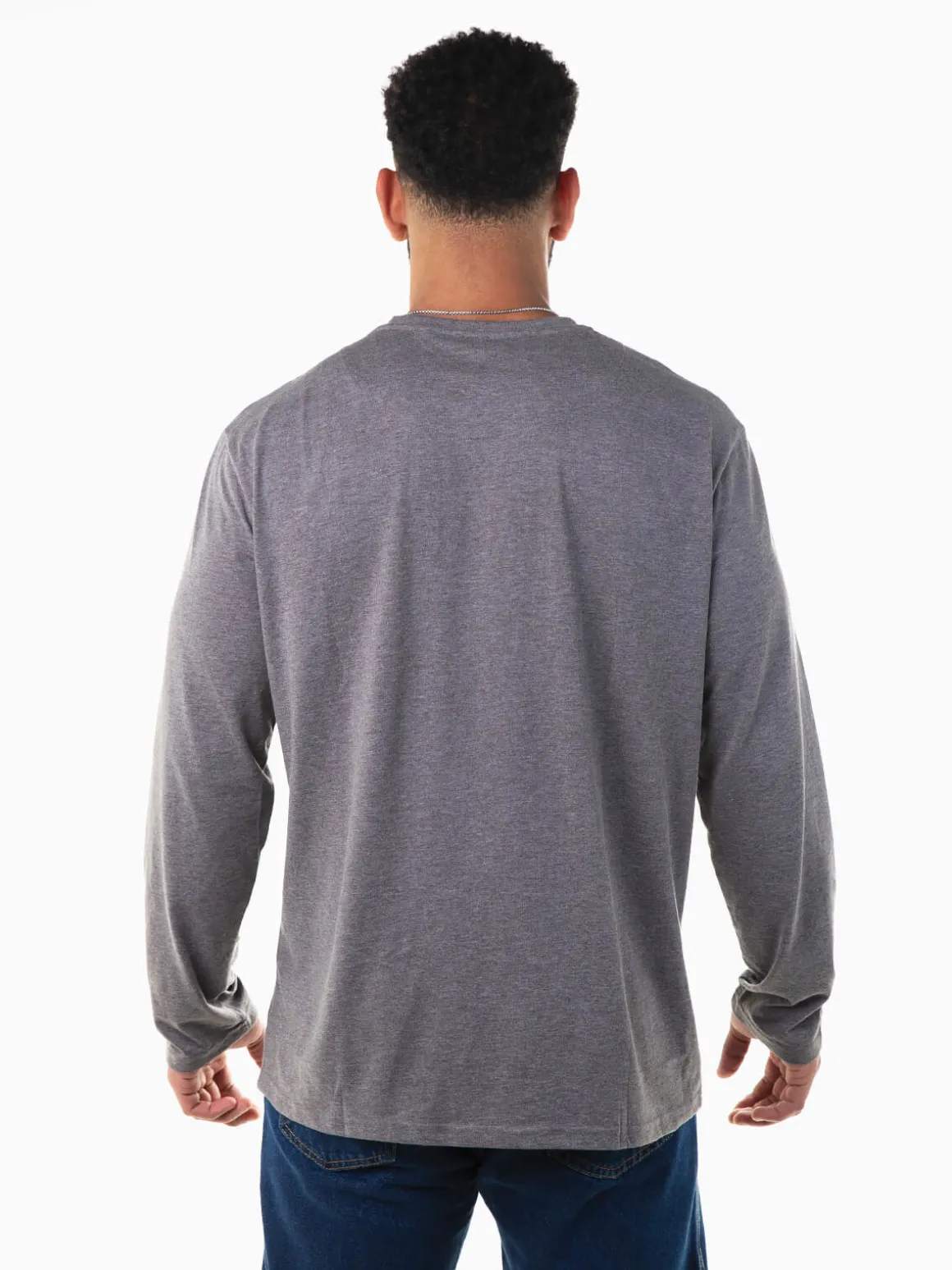 T-shirt manga comprida com estampado