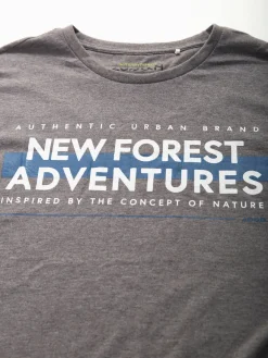 T-shirt manga comprida com estampado