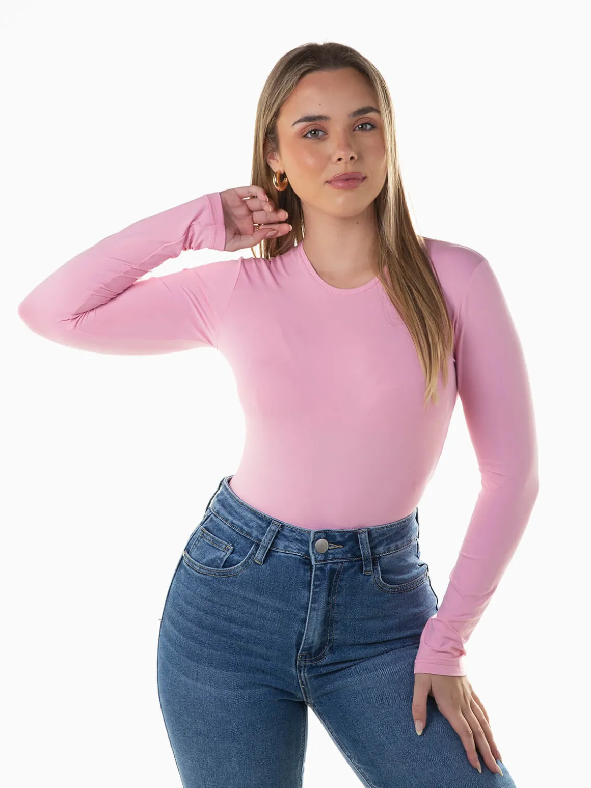 T-shirt manga comprida elástica