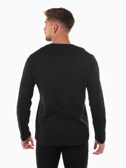 T-shirt manga comprida lettering discreto