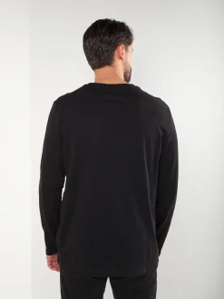 T-shirt manga comprida preta