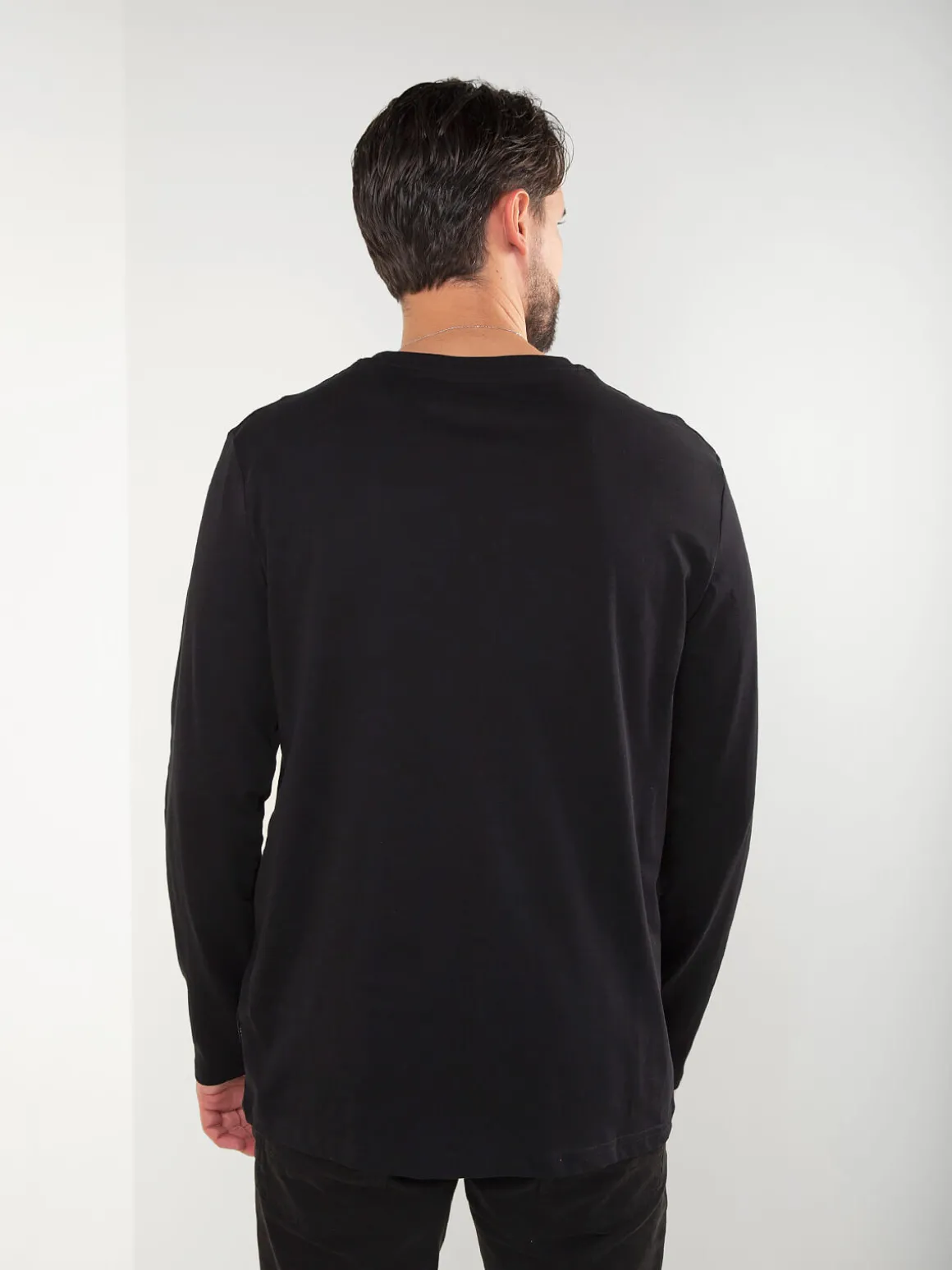 T-shirt manga comprida preta