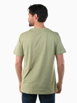 T-shirt manga curta com bandeira