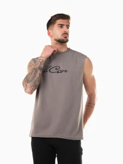 T-shirt sem mangas com bordado