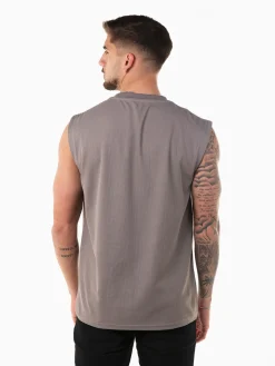 T-shirt sem mangas com bordado