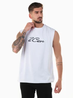 T-shirt sem mangas com bordado